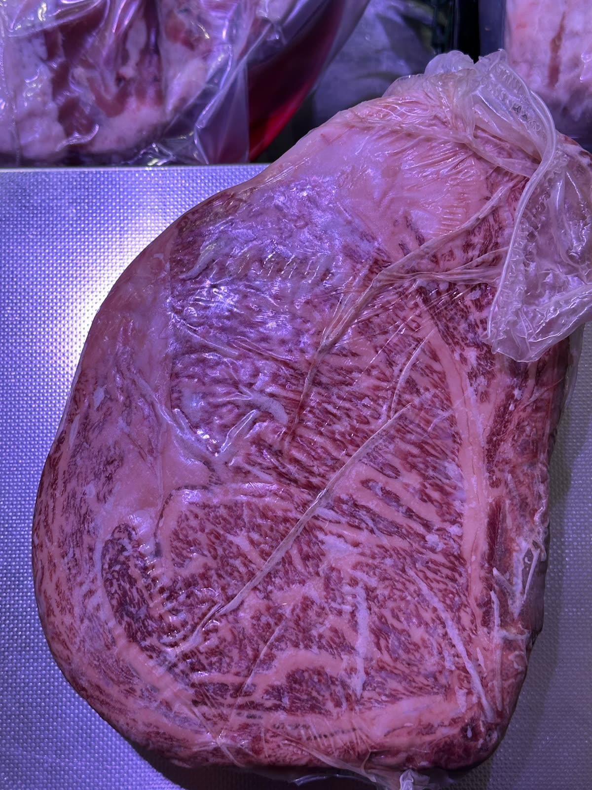 A5 Wagyu mermerleşme detayı yakın çekim